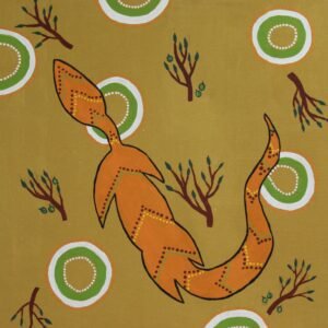 Goanna Searching for Waterholes in our Country