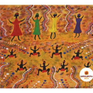 4 Clans Working Together Greeting Card