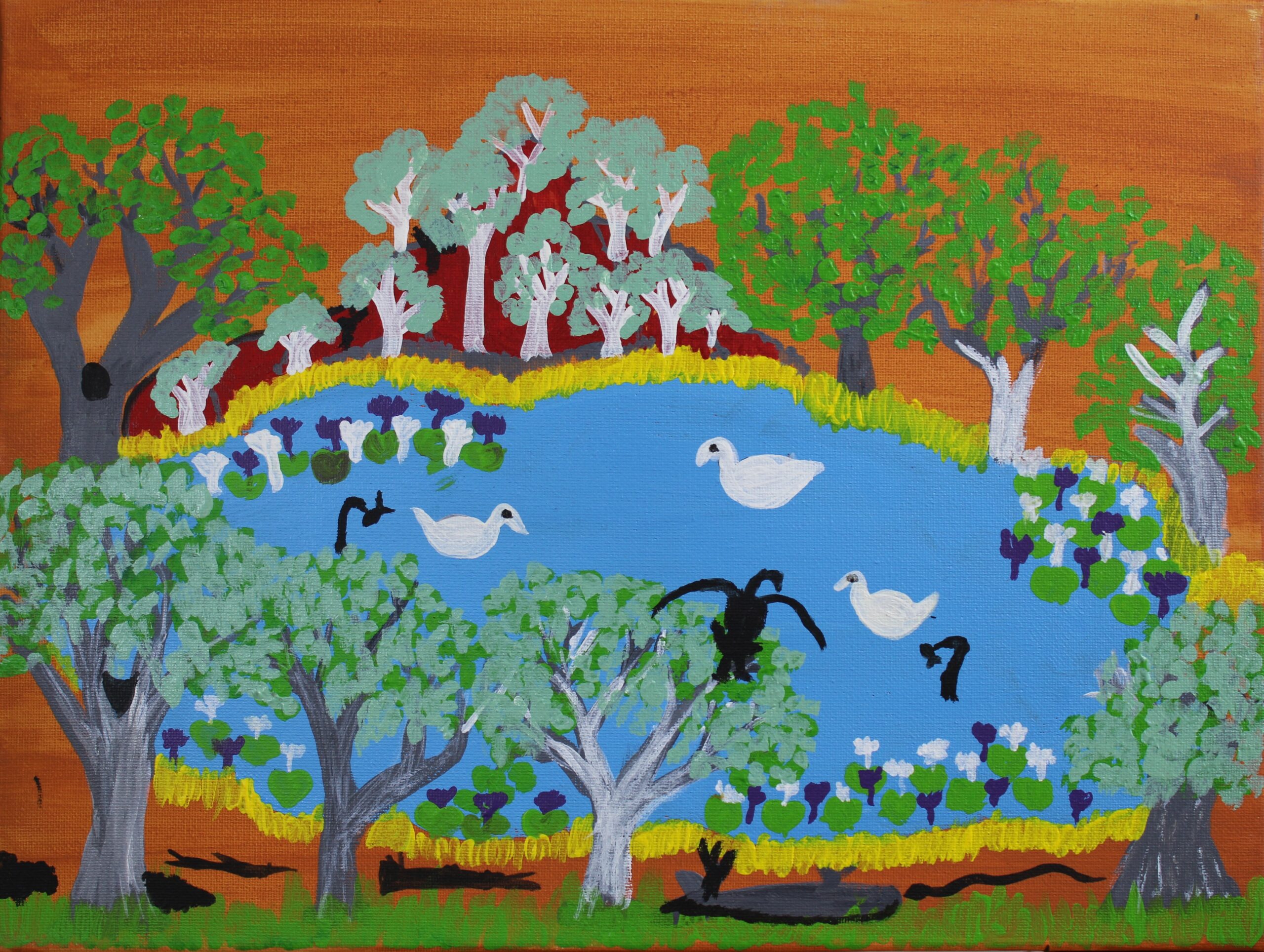 Sacred Place - Billabong where all the Animals and Insects come for Water.
